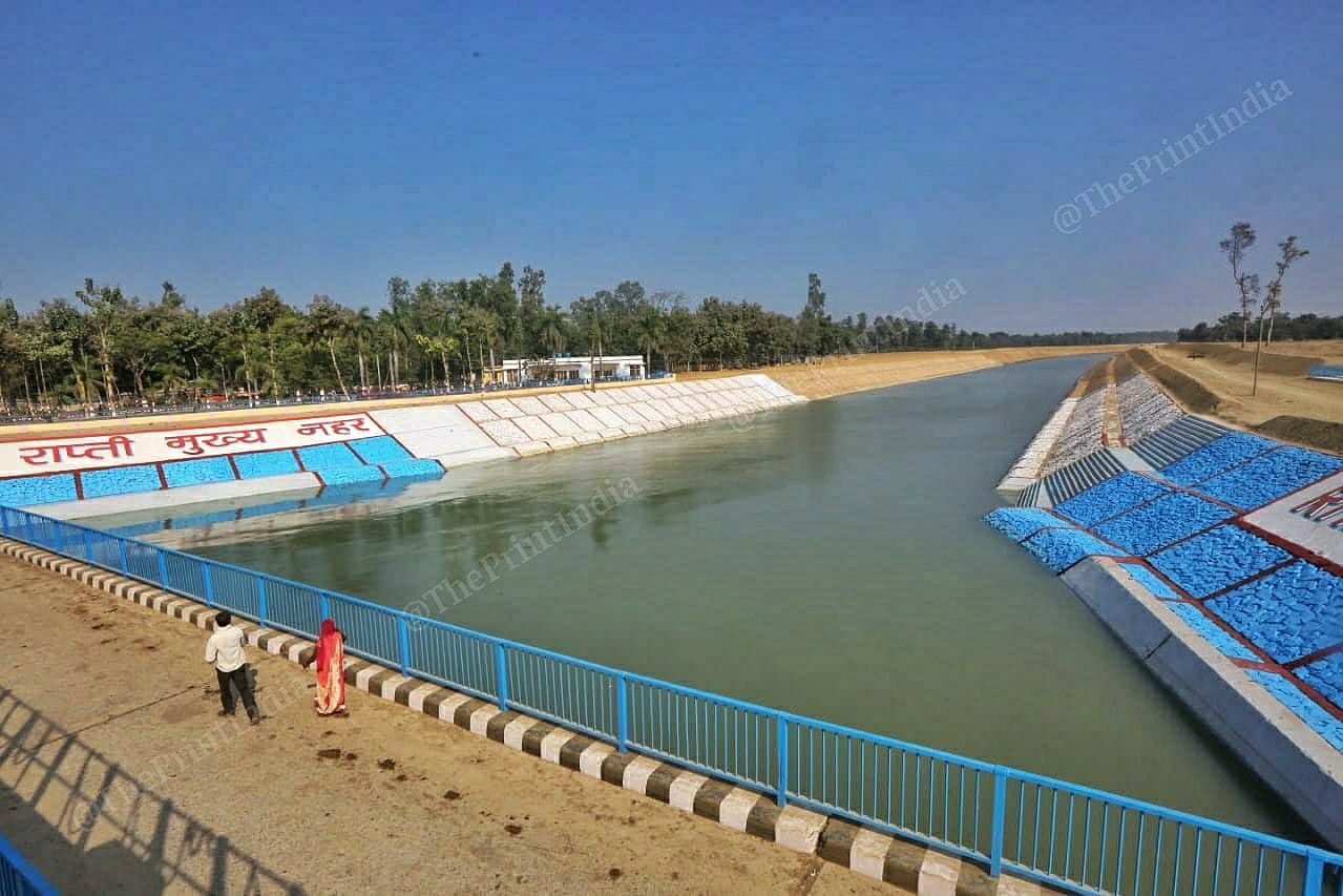 The Rapti link canal, which is part of the Saryu canal project. | Photo: Praveen Jain/ThePrint