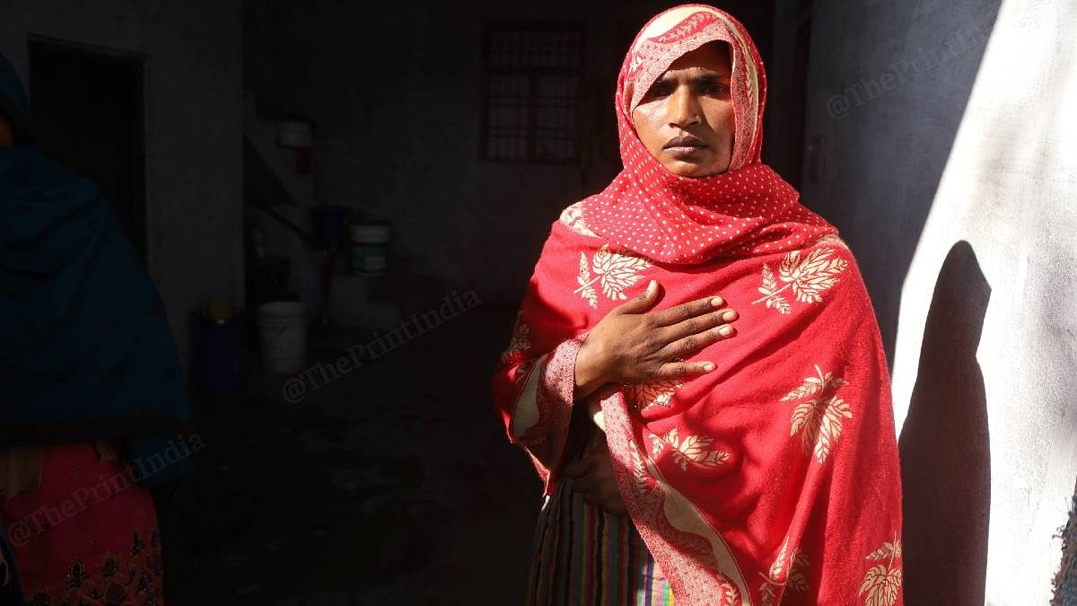 The deceased's wife at their house. | Photo: Manisha Mondal | ThePrint