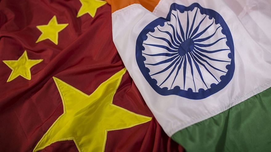 The national flags of China and India | Representational Image | Photo: Dhiraj Singh | Bloomberg