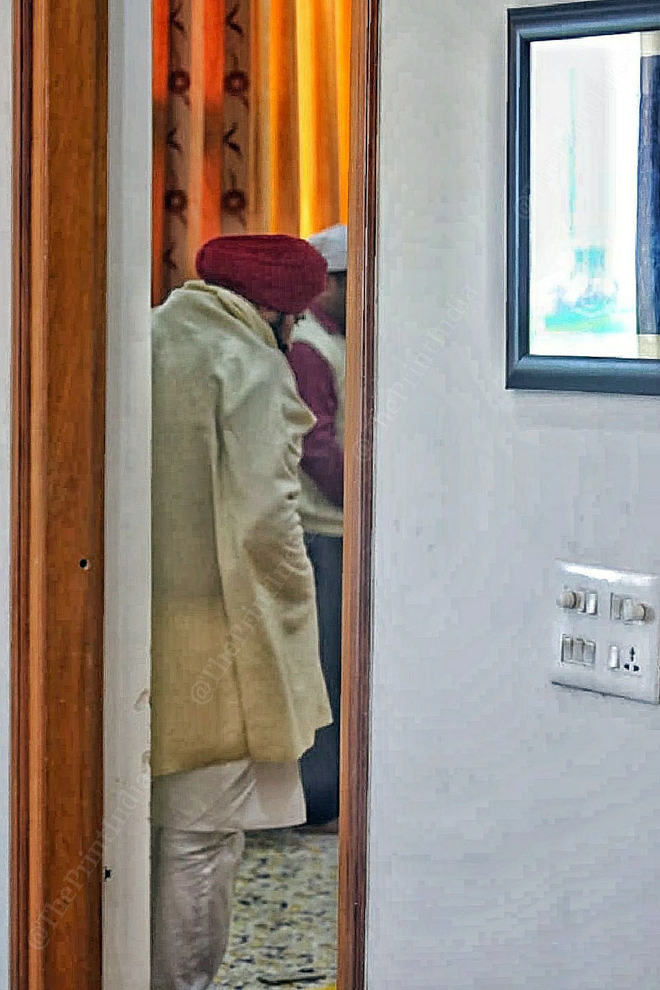 Punjab Chief Minister Charanjit Singh Channi at his residence in punjab | Praveen Jain | ThePrint