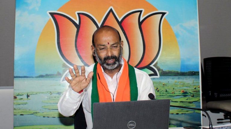 Telangana BJP chief Bandi Sanjay takes ‘oath’ in temple, says party not involved in poaching