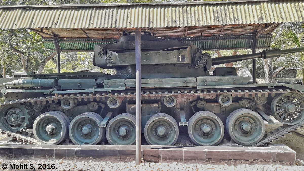 Centurion tank, other weapons used in 1965 & 1971 to add historical flavour to 26 Jan parade