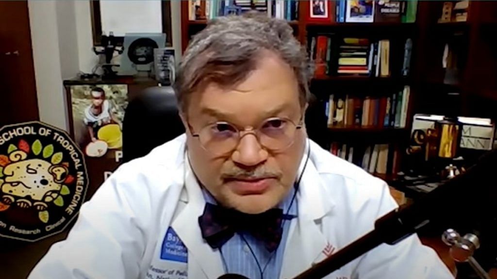 Dr Peter Hotez, co-developer of the Corbevax vaccine | videogrb