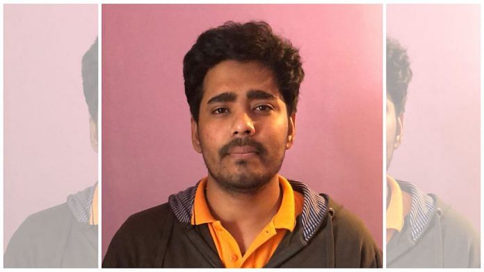 The accused in the Sulli Deals case, 25-year-old Aumkareshwar Thakur, was apprehended from his residence in Indore | Photo: By special arrangement