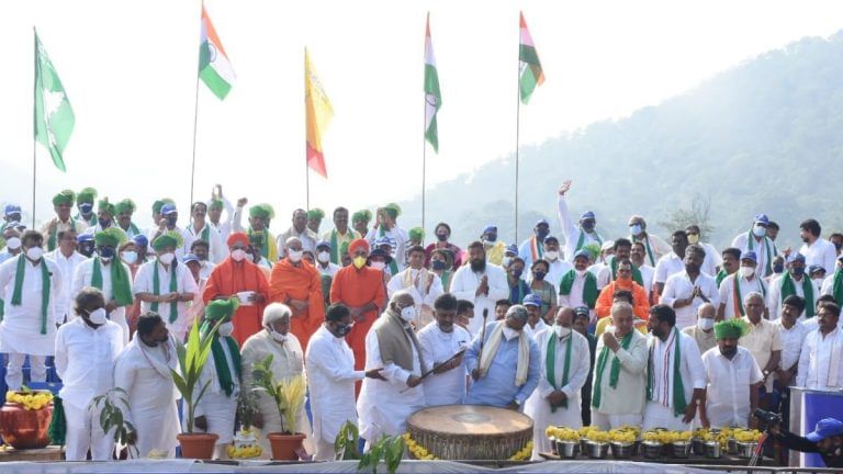 Karnataka Congress begins Mekedatu padayatra despite Covid curfew, BJP says ‘political gimmick’
