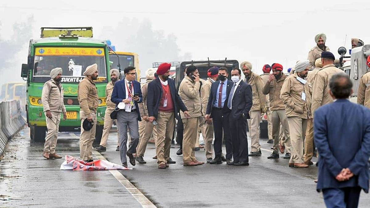 India PM Narendra Modi trapped on Punjab flyover in security