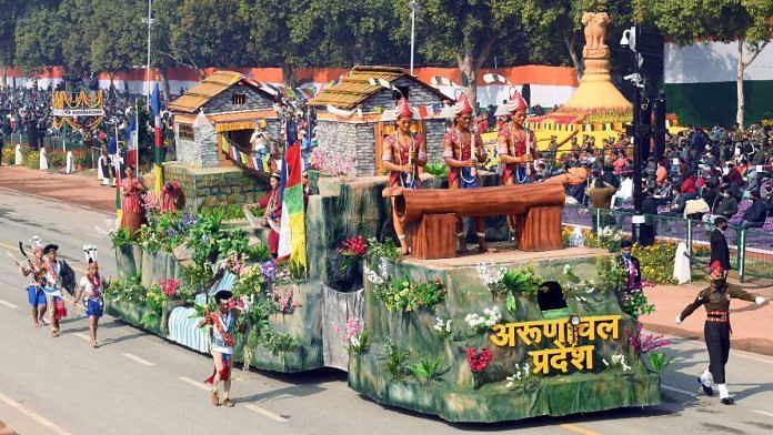 The Arunachal Pradesh tableau in the Republic Day parade in 2021 | Representational image | ANI