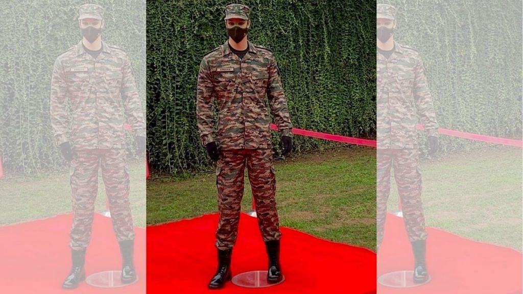 New combat uniform of Indian Army unveiled on the occasion of 74th Army Day parade, in New Delhi on 15 January 2022 | Photo: ANI