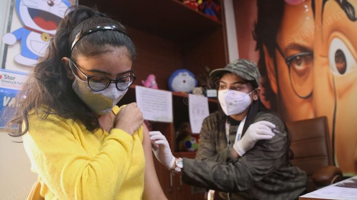 Representational image | A minor receives Covid-19 vaccination in New Delhi | Photo: Manisha Mondal/ThePrint Representational image | A minor receives Covid-19 vaccination in New Delhi | Photo: Manisha Mondal/ThePrint
