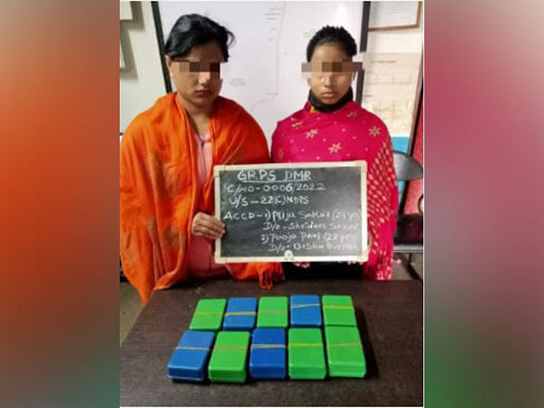 Two women held in Nagaland with 129 gms with suspected brown sugar