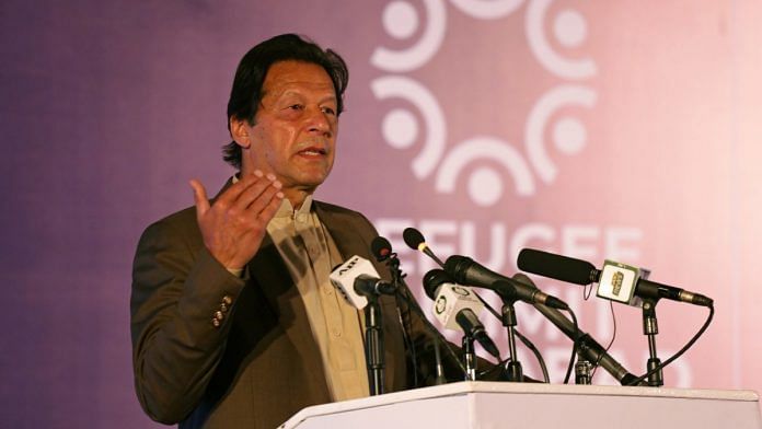 File photo of Pakistan's Prime Minister Imran Khan in Islamabad | Reuters via ANI
