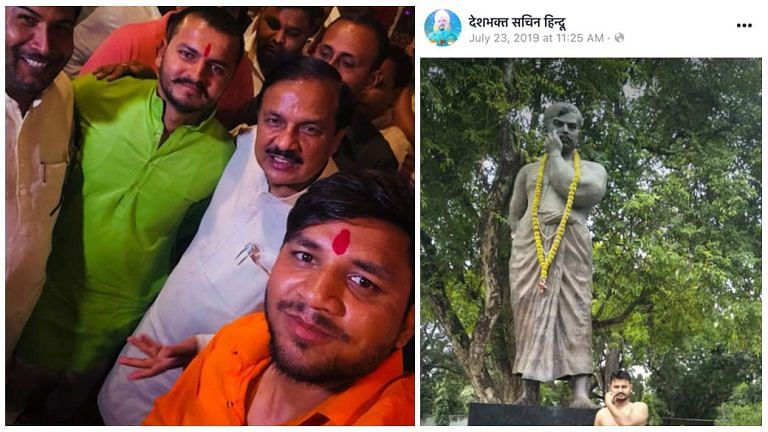 UP man arrested for firing at Owaisi’s car posted pics with BJP leaders, had party membership card