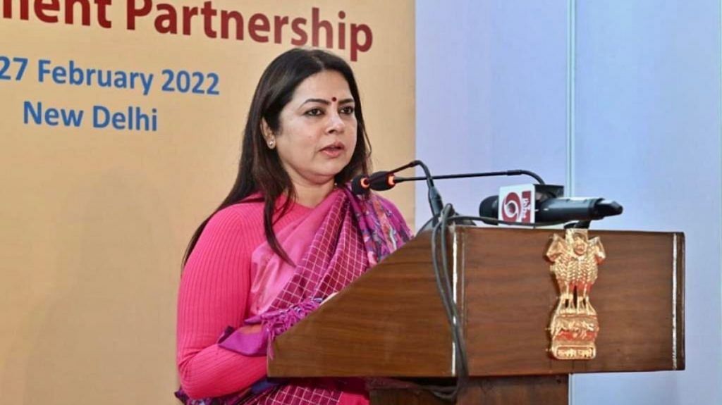 File photo of Union Minister of State for External Affairs and Culture Meenakashi Lekhi | Twitter/@M_Lekhi
