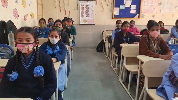 Students in a Delhi school | Representational image | Photo: Soniya Agrawal | ThePrint