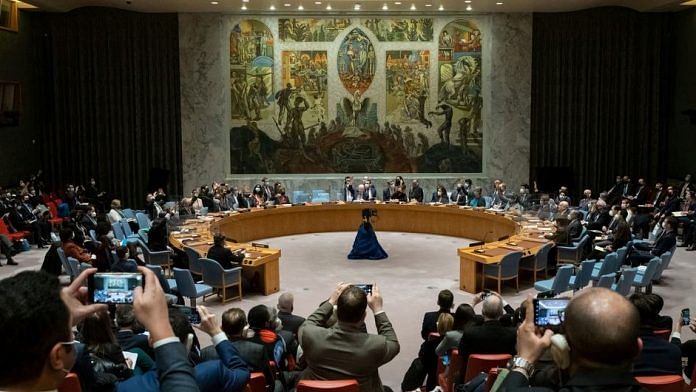 UN Security Council votes on draft resolution on Ukraine, on 25 February 2022