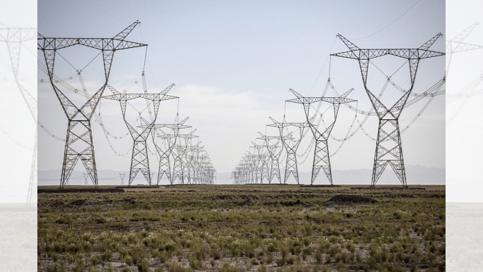 Representational image | Power lines carrying electricity | Photo: Bloomberg