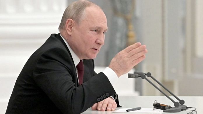 File photo of Russian President Vladmir Putin | Representational image | Bloomberg