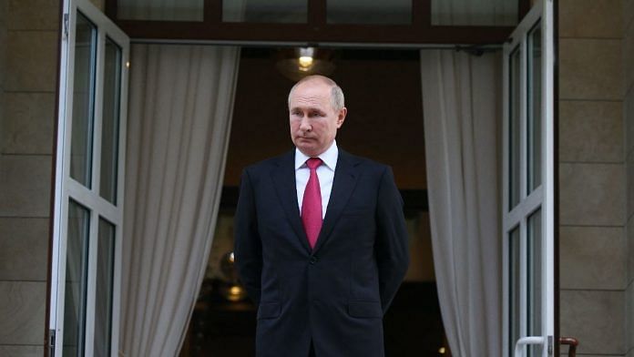 Russian President Vladmir Putin before his address in Moscow, Russia on 24 February 2022 | Bloomberg