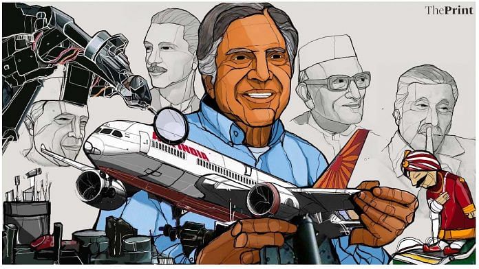 Air India Tata Illustration by Soham Sen