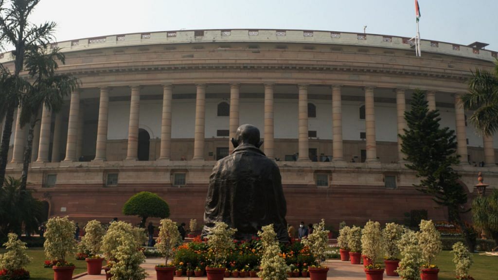 Representational image | The Mahatma Gandhi statue at the Parliament | Photo: T. Narayan | Bloomberg