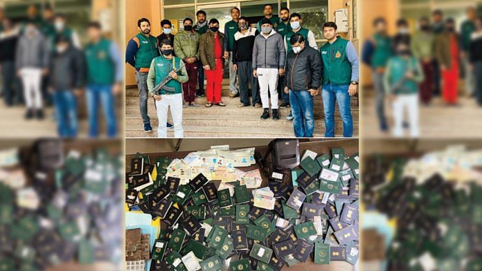 Special Cell of Delhi Police has busted a fake visa racket in the national capital and arrested five people, on 8 February 2022 | ANI photo