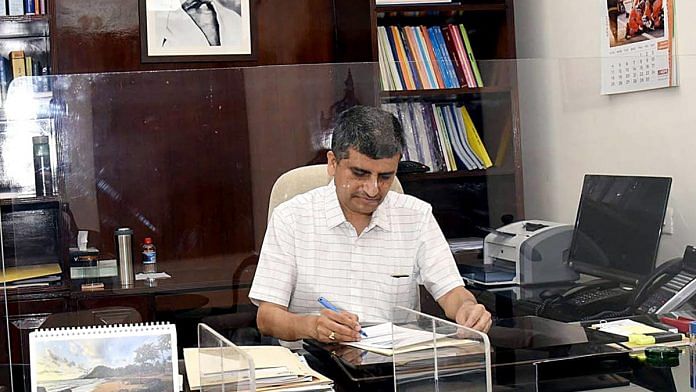 A file photo of Ajay Seth, Secretary of the Department of Economic Affairs (DEA), Ministry of Finance, in New Delhi. | Photo: ANI