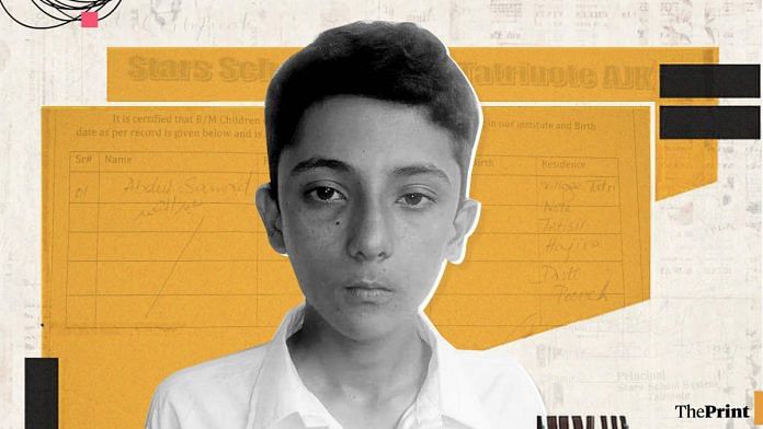 14-year-old Asmad Ali | Image: Ramandeep Kaur | ThePrint/by special arrangement