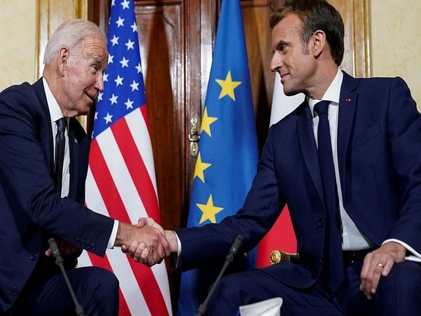 Biden speaks with Macron, discusses diplomacy, deterrence efforts in response to Russian military build-up