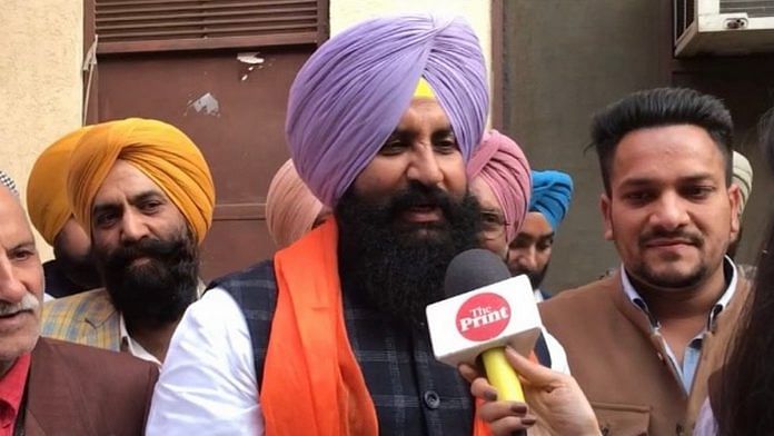 Simarjeet Singh Bains is seeking election from Atam Nagar for the third straight term | Photo: Revathi Krishnan | ThePrint