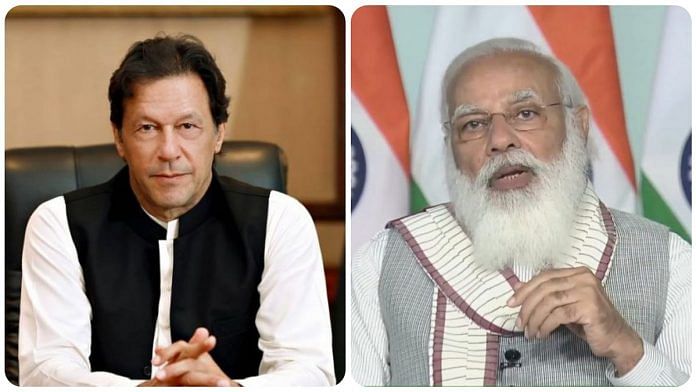 Pakistan Prime Minister Imran Khan (L) and Indian Prime Minister Narendra Modi | Twiiter