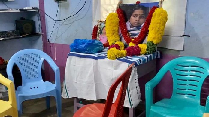 A photo of Lavanya in her home in Ariyalur | Revathi Krishnan
