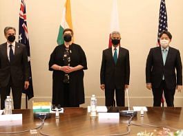 Quad foreign ministers at their fourth meeting in Melbourne. From left: Antony Blinken, Marise Payne, S. Jaishankar, Yoshimasa Hayashi | Twitter | @DrSJaishankar