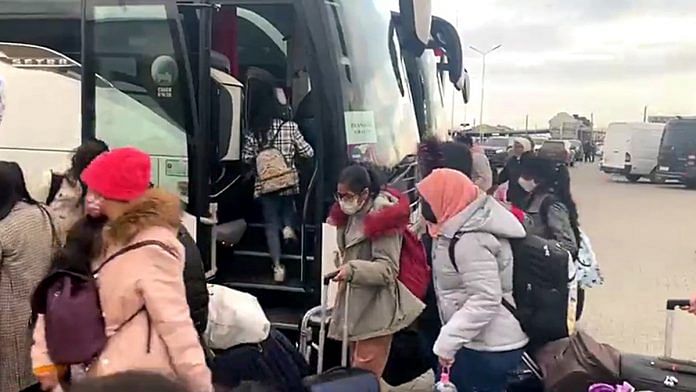 The first batch of Indian evacuees from Ukraine reaches Romania via the Suceava border crossing Friday | ANI