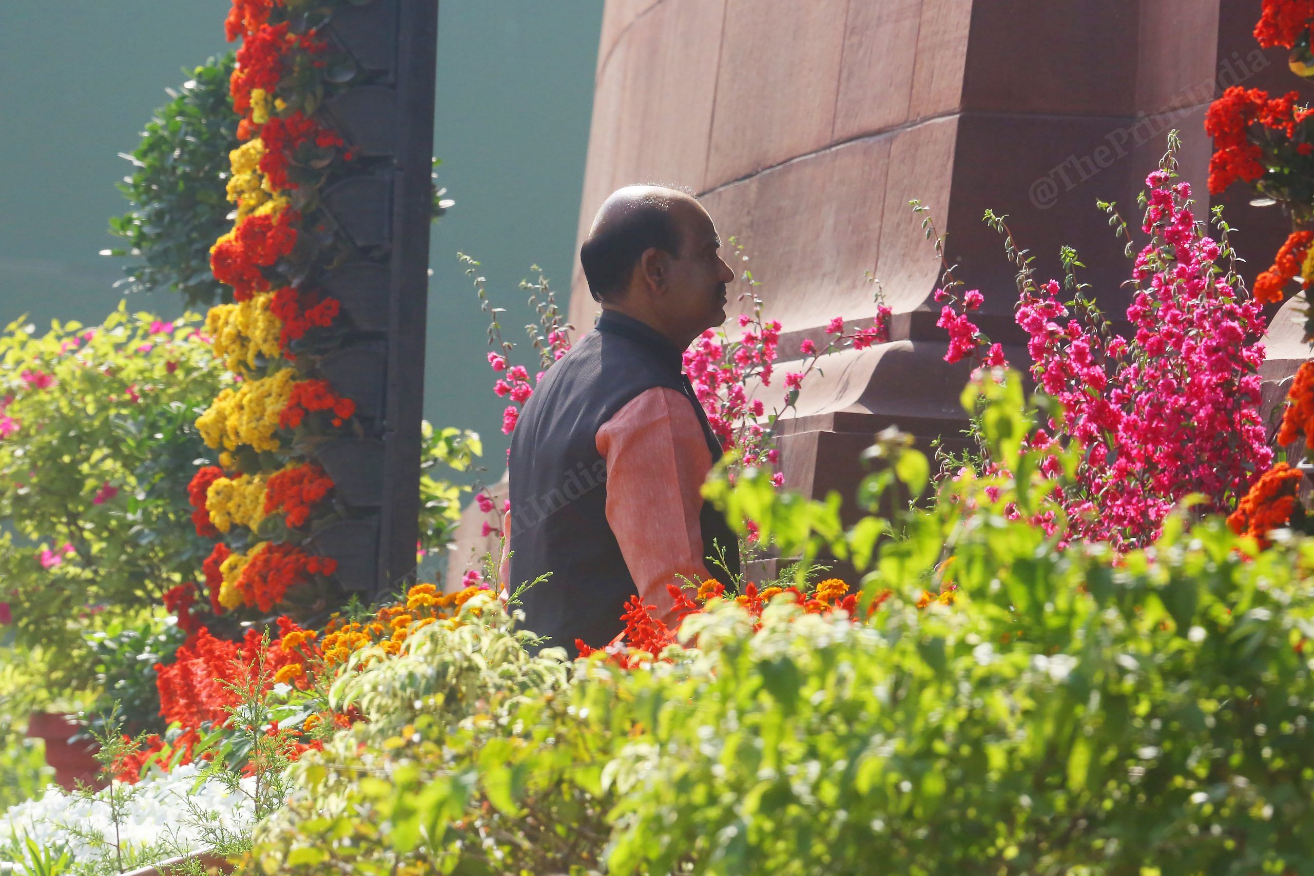 Lok Sabha Speaker Om Birla enters Parliament | Photo: Praveen Jain | ThePrint