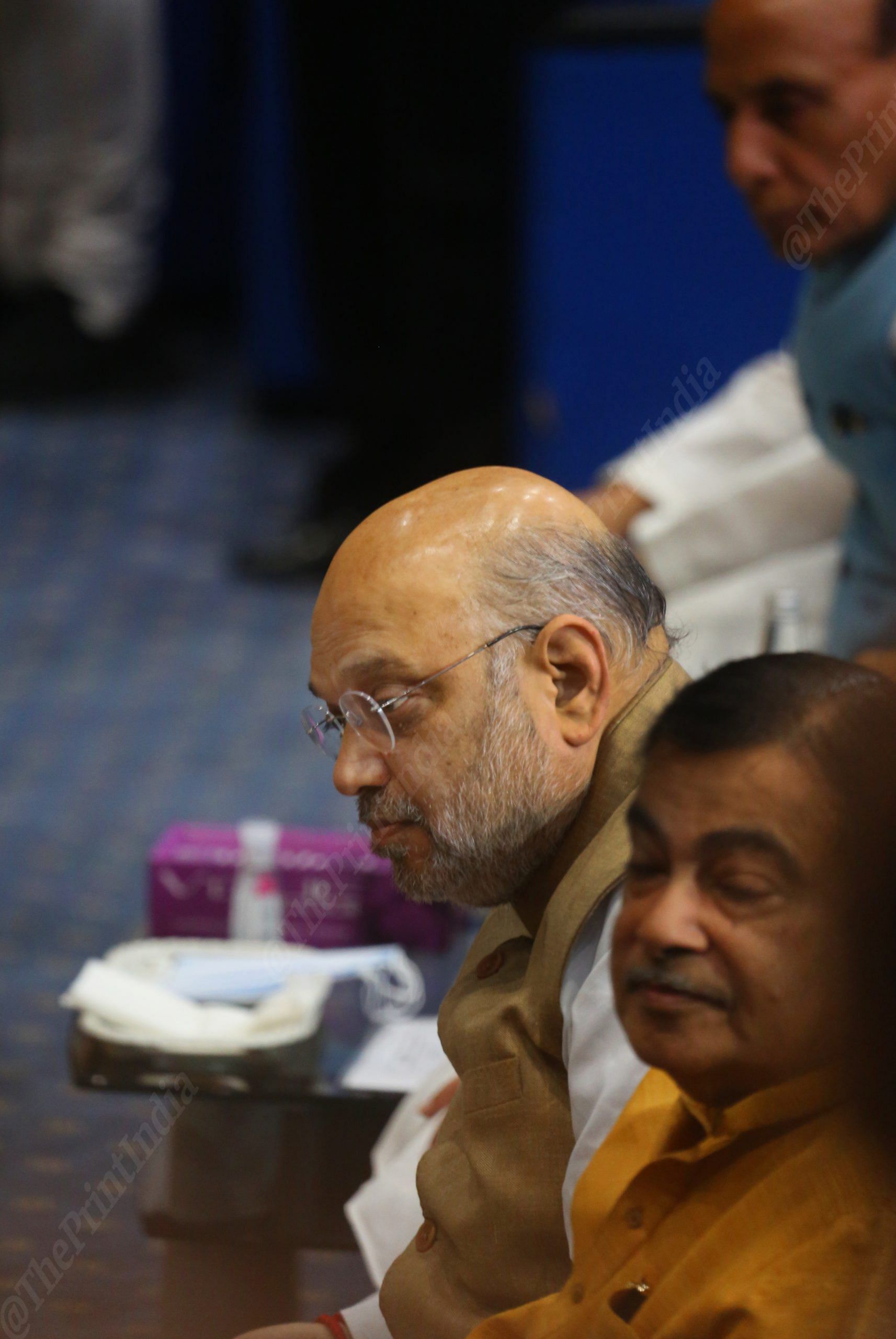 Home minister Amit Shah in a thoughtful mood | Photo: Praveen Jain | ThePrint