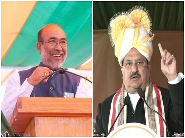 Manipur CM meets BJP chief JP Nadda to discuss new cabinet formation