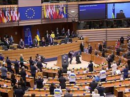Representative image of European Parliament, on 1 March 2022 | Twitter/@RihoTerras