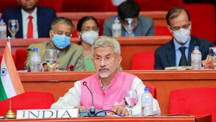 S Jaishankar at the 18th BIMSTEC Ministerial Meeting in Colombo, 29 March | Twitter/@DrSJaishankar