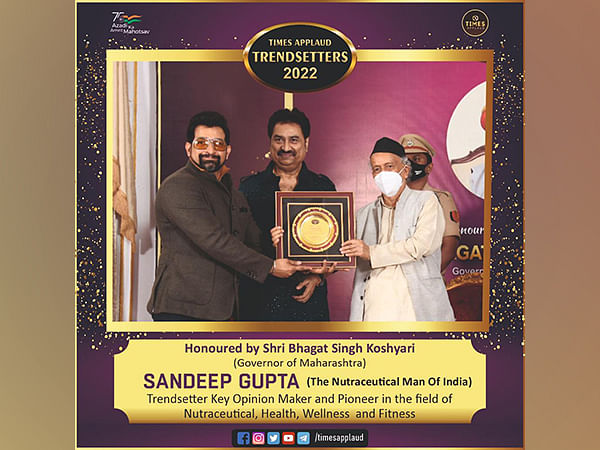 Times Applaud recognizes the Unparalleled Effort of Sandeep Gupta in the field of Nutraceutical with Trendsetter 2022 award