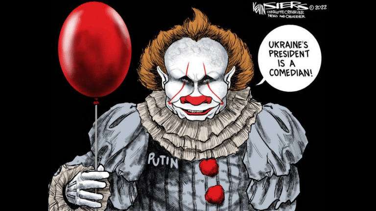 Stephen King’s Putin takes on ‘comedian’ Zelenskyy & Russian bear runs into prickly porcupine