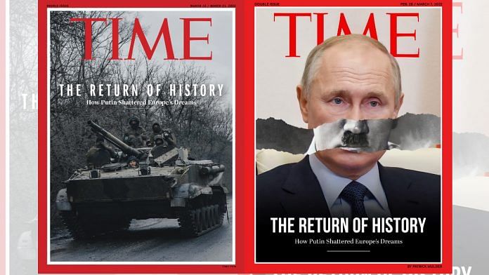 The TIME cover and the artwork made by Patrick Mulder| Twitter/@TIME |@MrPatrickMulder
