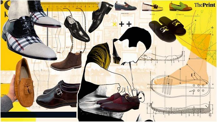 Illustration: ThePrint | Photos sourced from: Ayush Khurana / Modello Domani | Nina Dutta/ The Shoe Factory | Sukrit Khanna/ Artimen