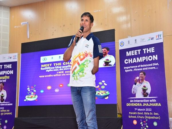 Veteran Paralympian Devendra Jhajharia visits Rajasthan School for PM Modi's 'Meet the Champions' initiative