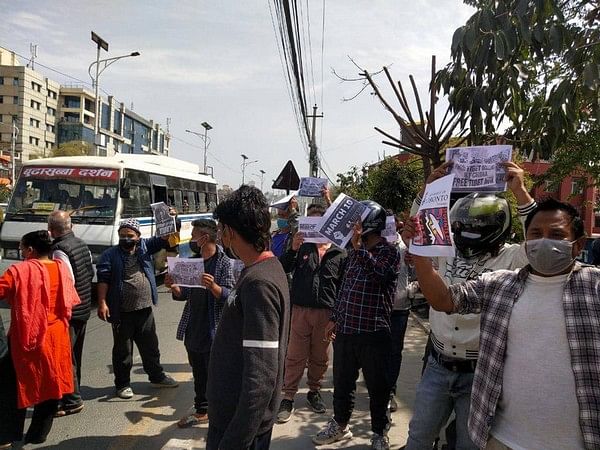 People in Nepal hold protest against Chinese atrocities in Tibet