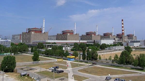 The Zaporizhzhia nuclear power plant located in Enerhodar, Ukraine