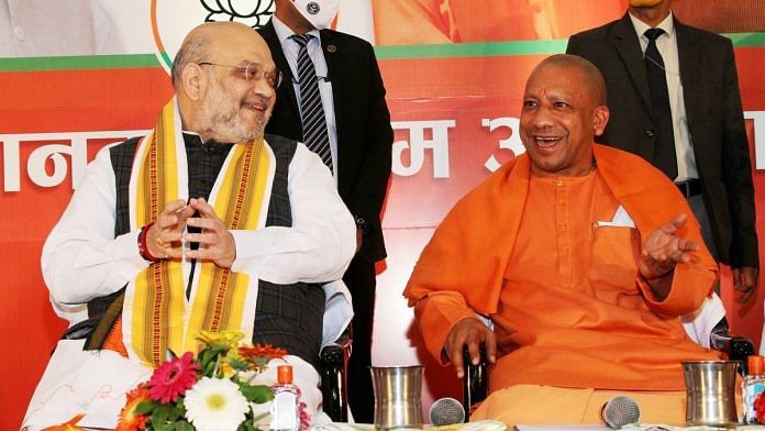 A file photo of Union Home Minister Amit Shah and Uttar Pradesh Chief Minister Yogi Adityanath. | Photo: ANI