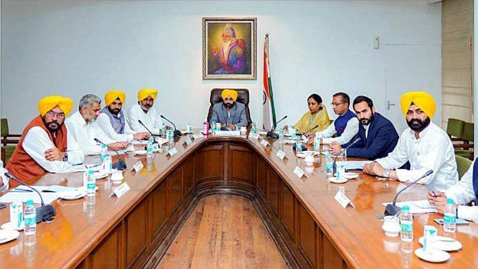 CM Bhagwant Mann chairs the first meeting of the new cabinet | ANI