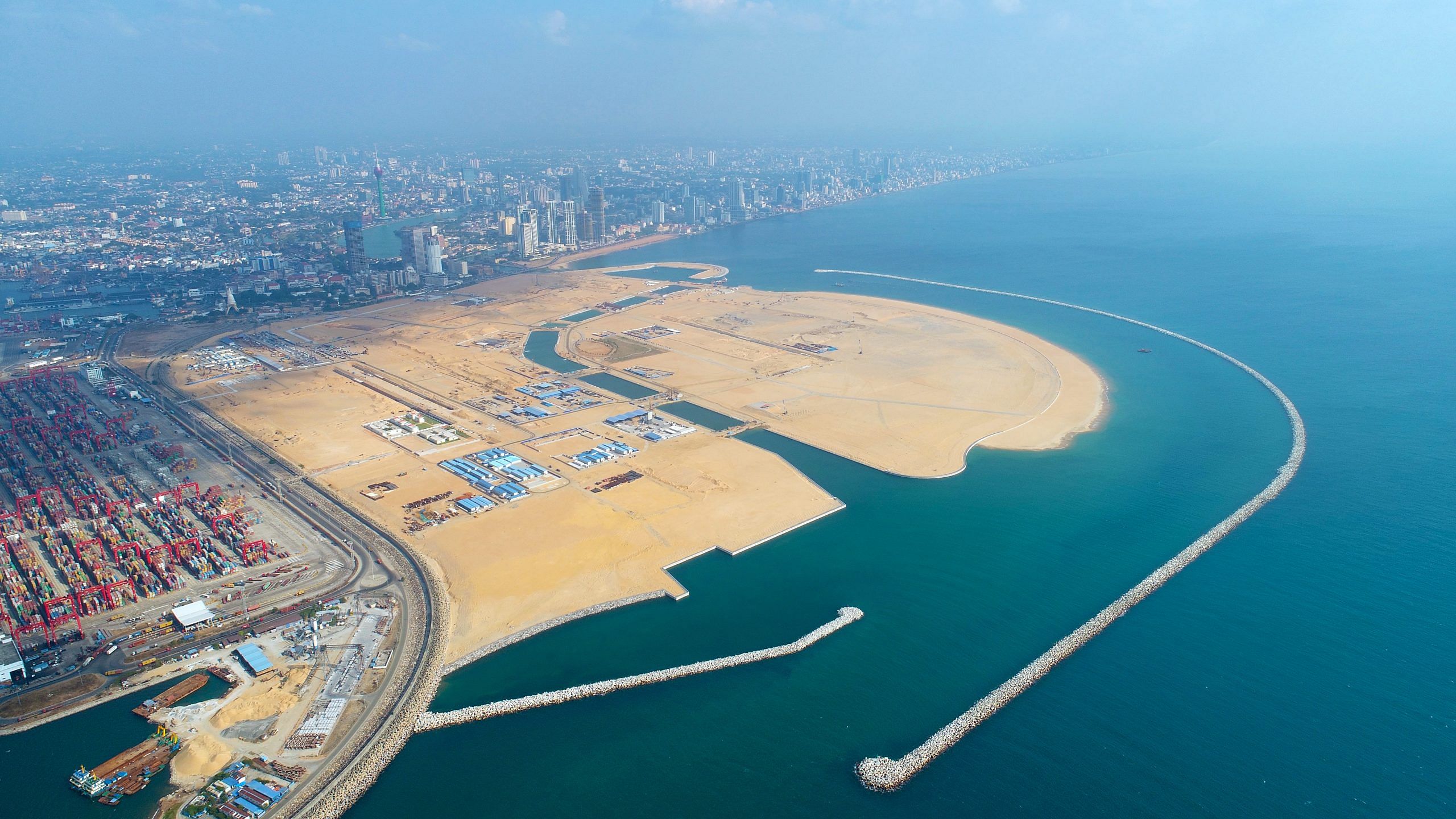 Aerial view of Port City Colombo. Photo courtesy: Port City Colombo