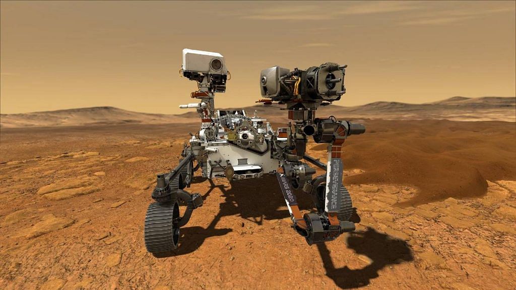 An artist's impression of the Perseverance rover | Commons
