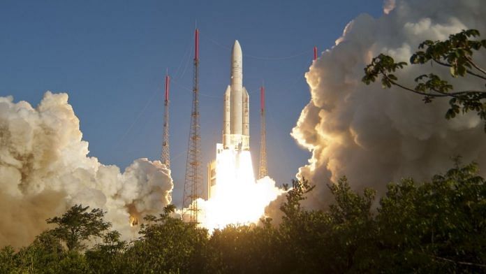 Representational image | File photo of GSAT-7 launch | Photo: Flickr/MEAphotogallery